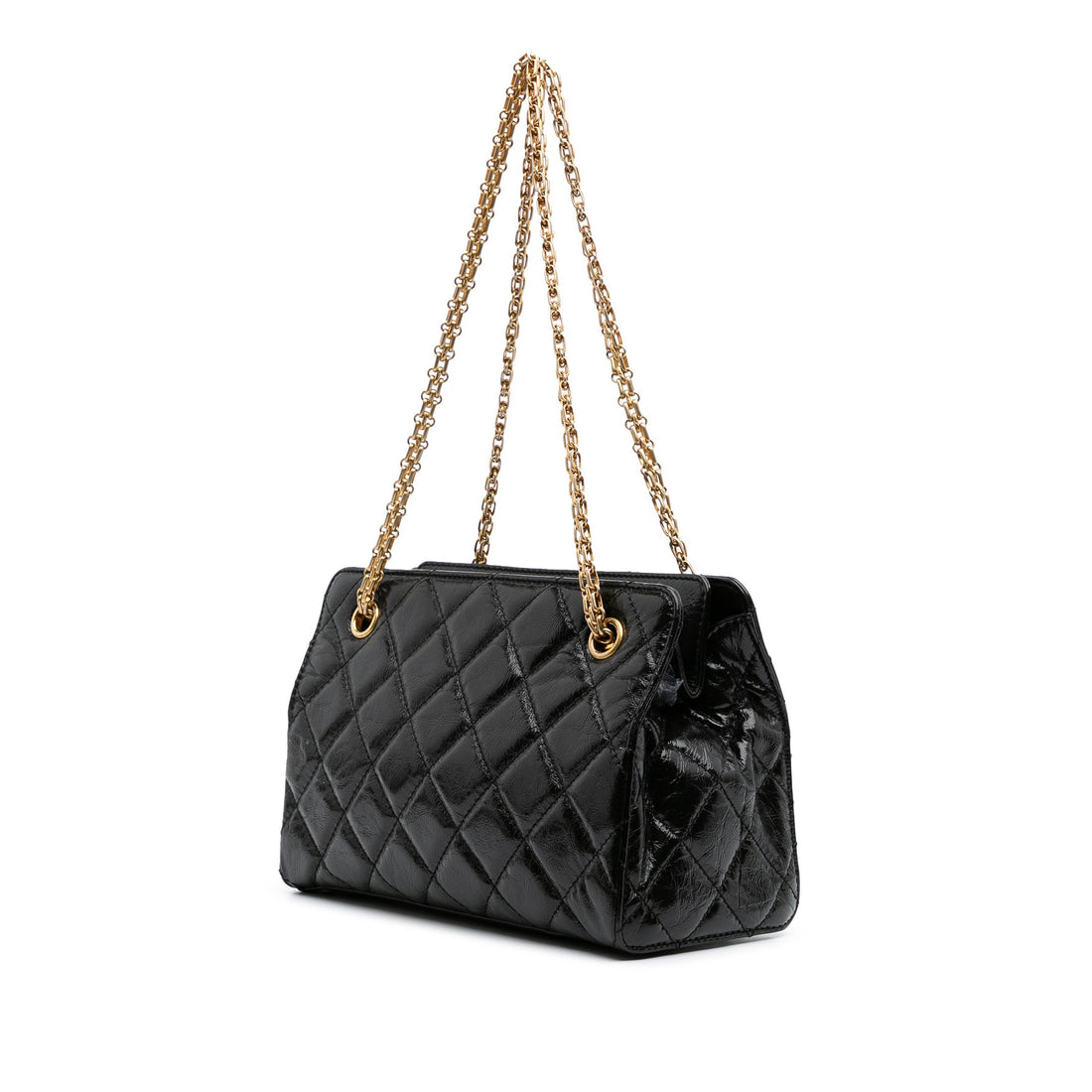 Chanel - Reissue 2.55 Glazed Crackled Calfskin Shopping Bag - Handbag