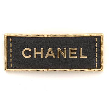 Chanel - Gold-plated, Metal, Leather - Brooch